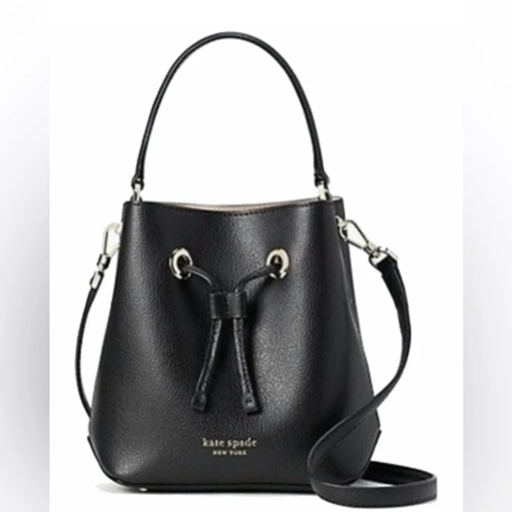 NEW! KATE SPADE Eva Small Bucket Bag in Black